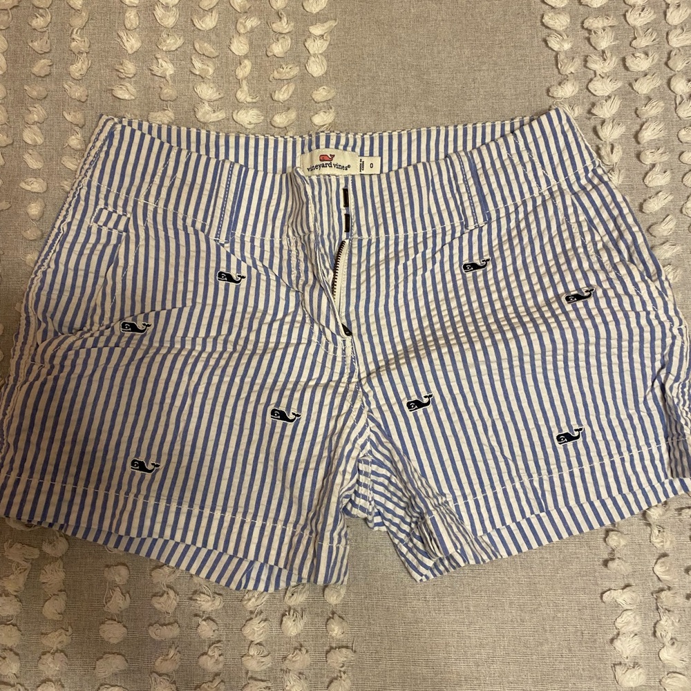 Vineyard Vines Whale Seersucker Shorts